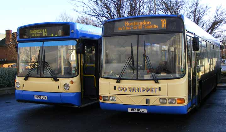 Whippet Volvo B10BLE Alexander ALX300 V293UVY & Scania L94UB Wright H13WCL